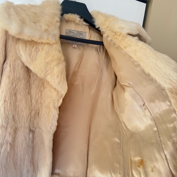 Genuine Rabbit Fur Coat - Picture 5 of 6